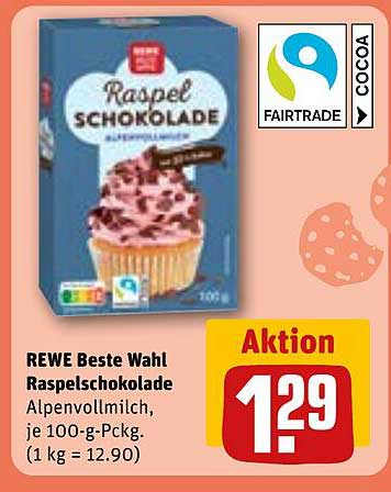 REWE Beste Wahl Raspelschokolade