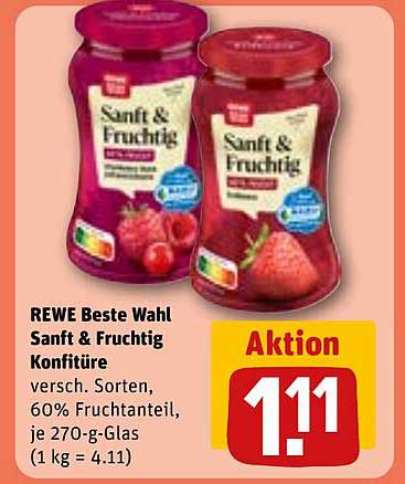 REWE Beste Wahl Sanft & Fruchtig Konfitüre