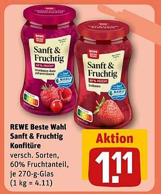 REWE Beste Wahl Sanft & Fruchtig Konfitüre