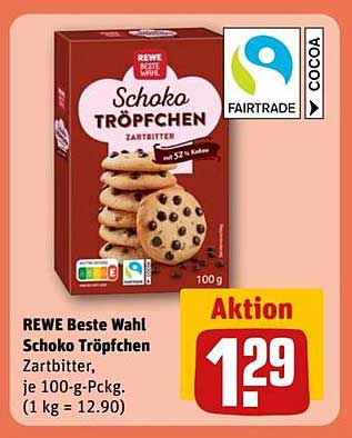 REWE Beste Wahl Schoko Tröpfchen