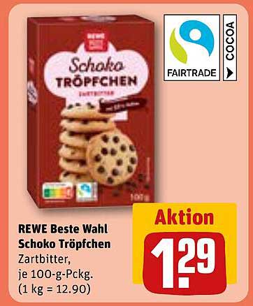 REWE Beste Wahl Schoko Tröpfchen