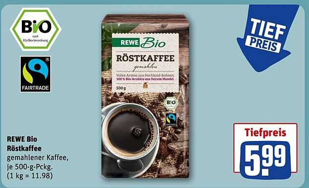 REWE Bio Röstkaffee