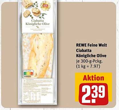 REWE Feine Welt Ciabatta Königliche Olive