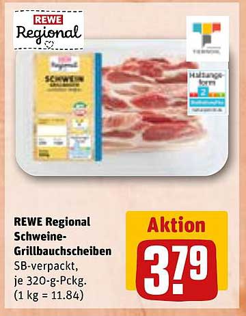 REWE Regional Schweine-Grillbauchscheiben