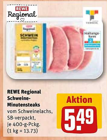 REWE Regional Schweine-Minutensteaks