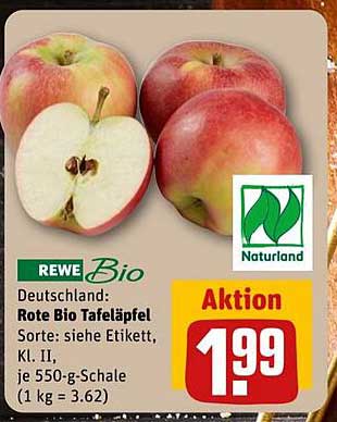 Rote Bio Tafeläpfel