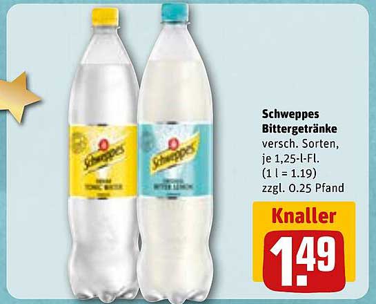 Schweppes Bittergetränke