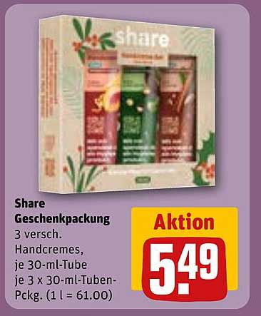 Share Geschenkpackung