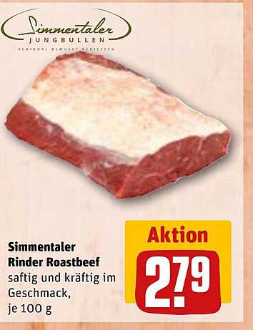 Simmentaler Rinder Roastbeef