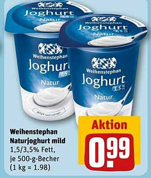 Weihenstephan Naturjoghurt mild