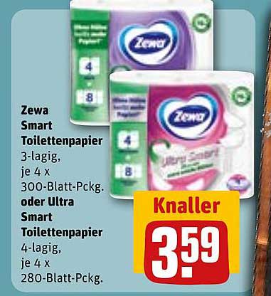 Zewa Smart Toilettenpapier oder Ultra Smart Toilettenpapier