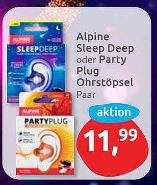 Alpine Sleep Deep oder Party Plug Ohrstöpsel