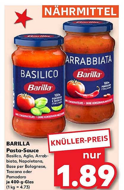 BARILLA Pasta-Sauce