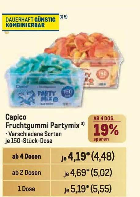 Capico Fruchtgummi Partymix