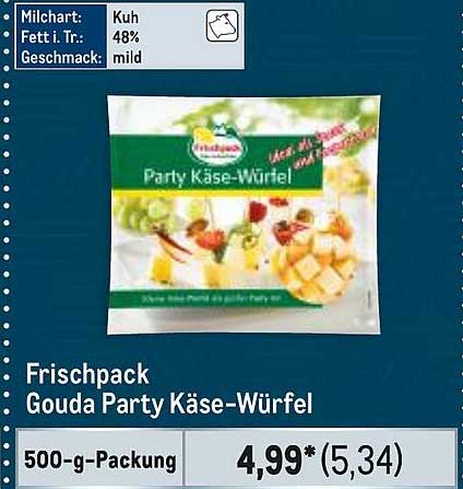 Frischpack Gouda Party Käse-Würfel