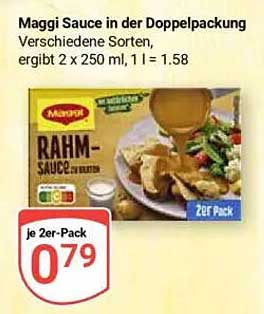 Maggi Rahm-Sauce in der Doppelpackung