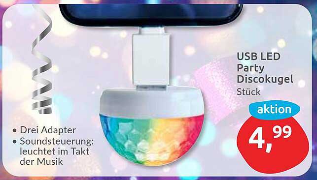 USB LED Party Discokugel