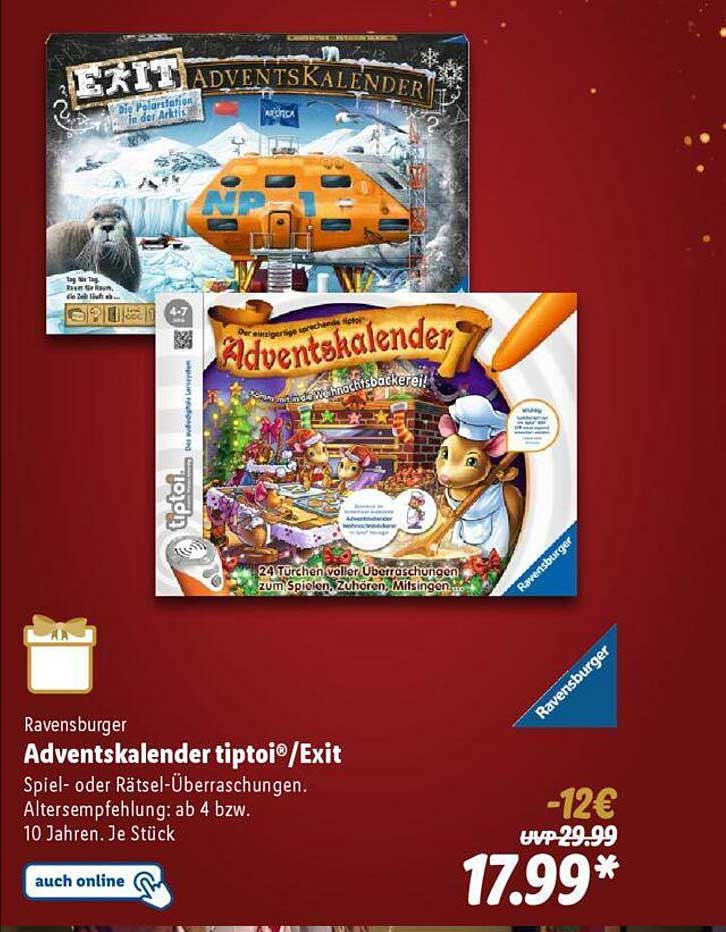 Adventskalender tiptoi®/Exit