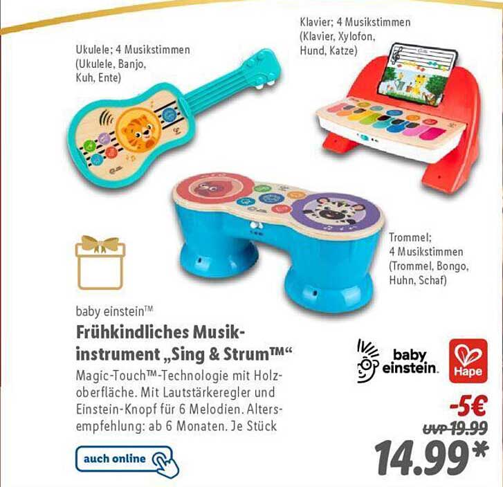 baby einstein™ Frühkindliches Musikinstrument „Sing & Strum™“