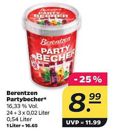 Berentzen Partybecher*