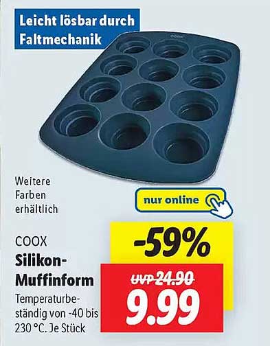 COOX Silikon-Muffinform