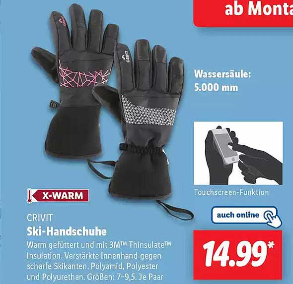 CRIVIT Ski-Handschuhe