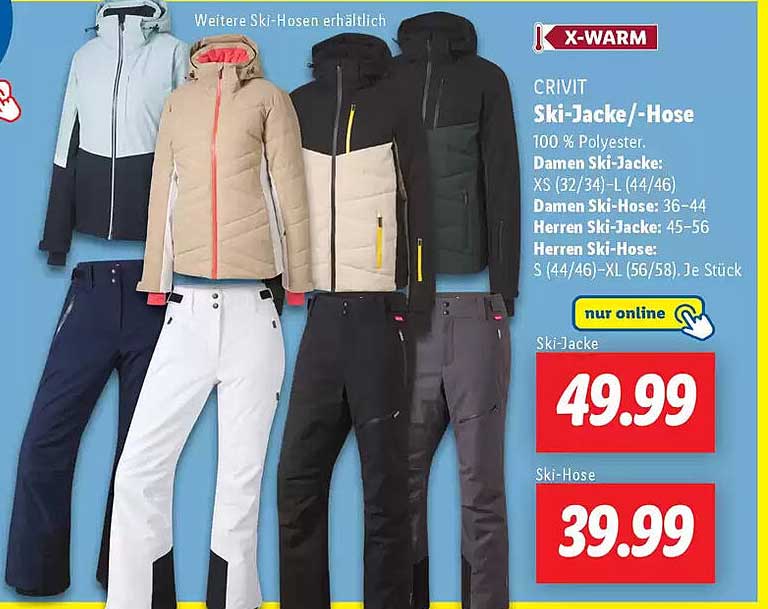 CRIVIT Ski-Jacke/-Hose