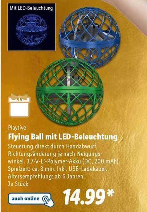 Flying Ball mit LED-Beleuchtung