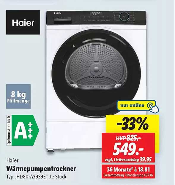 Haier Wärmepumpentrockner