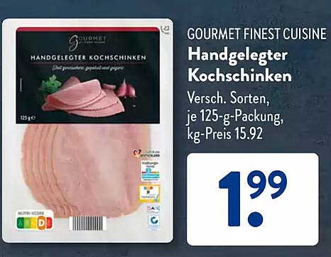 Handgelegter Kochschinken