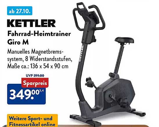 KETTLER Fahrrad-Heimtrainer Giro M