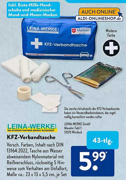 KFZ-Verbandtasche