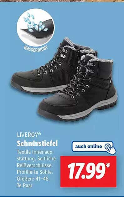 LIVERGY® Schnürstiefel