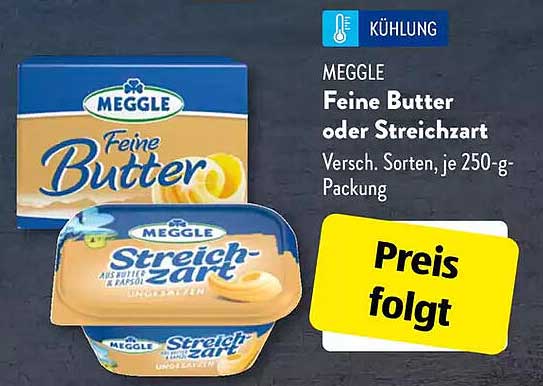 MEGGLE Feine Butter oder Streichzart