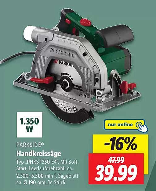 PARKSIDE® Handkreissäge