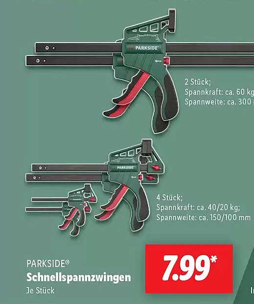 PARKSIDE® Schnellspannzwingen