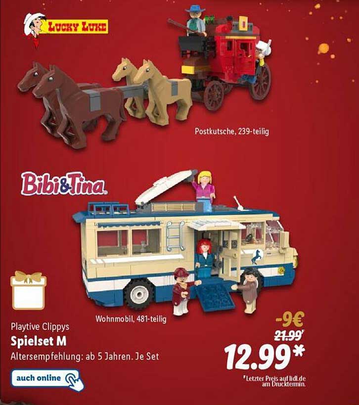 Postkutsche, 239-teilig  
Wohnmobil, 481-teilig  
Spielset M  