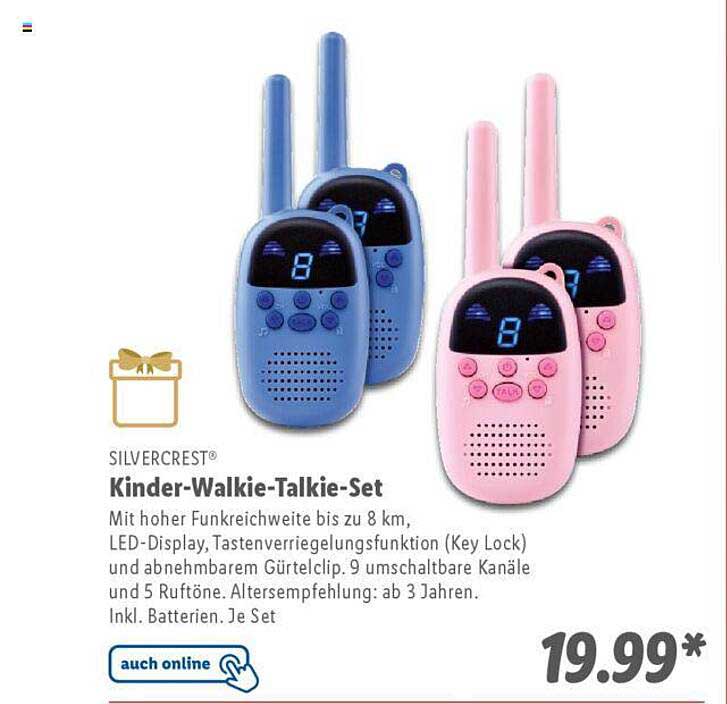 SILVERCREST Kinder-Walkie-Talkie-Set