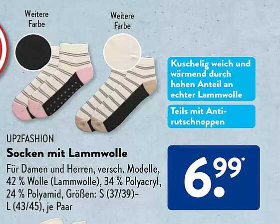 Socken mit Lammwolle