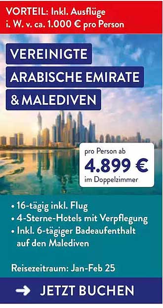 VEREINIGTE ARABISCHE EMIRATE & MALEDIVEN