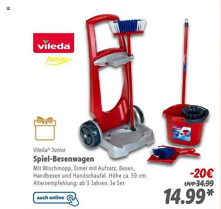 Vileda® Junior Spiel-Besenwagen