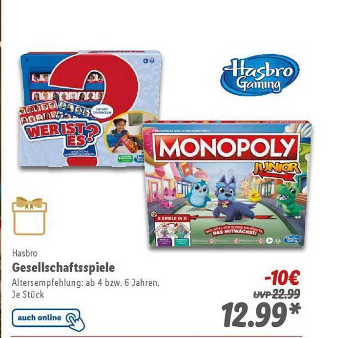 WER IST ES?  
MONOPOLY JUNIOR