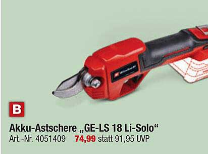 Akku-Astschere „GE-LS 18 Li-Solo“