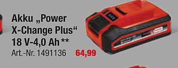 Akku „Power X-Change Plus“ 18 V-4,0 Ah