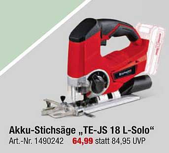 Akku-Stichsäge „TE-JS 18 L-Solo“