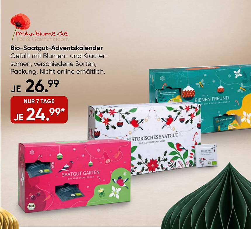 Bio-Saatgut-Adventskalender