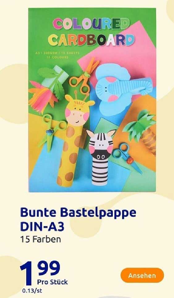 Bunte Bastelpappe DIN-A3