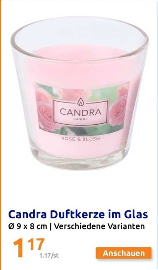 Candra Duftkerze im Glas