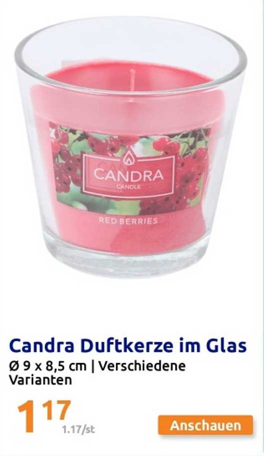 Candra Duftkerze im Glas