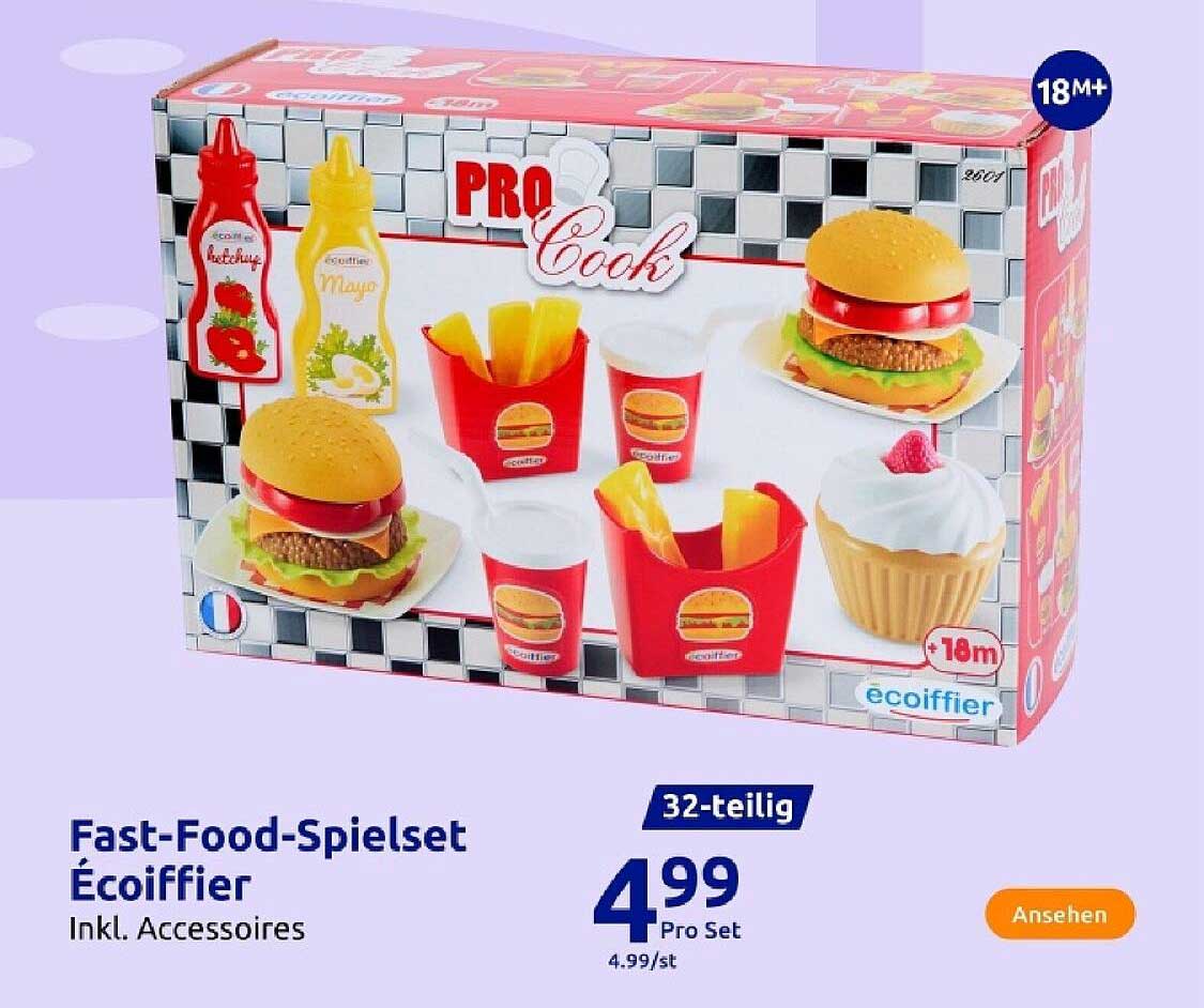 Fast-Food-Spielset Écoiffier